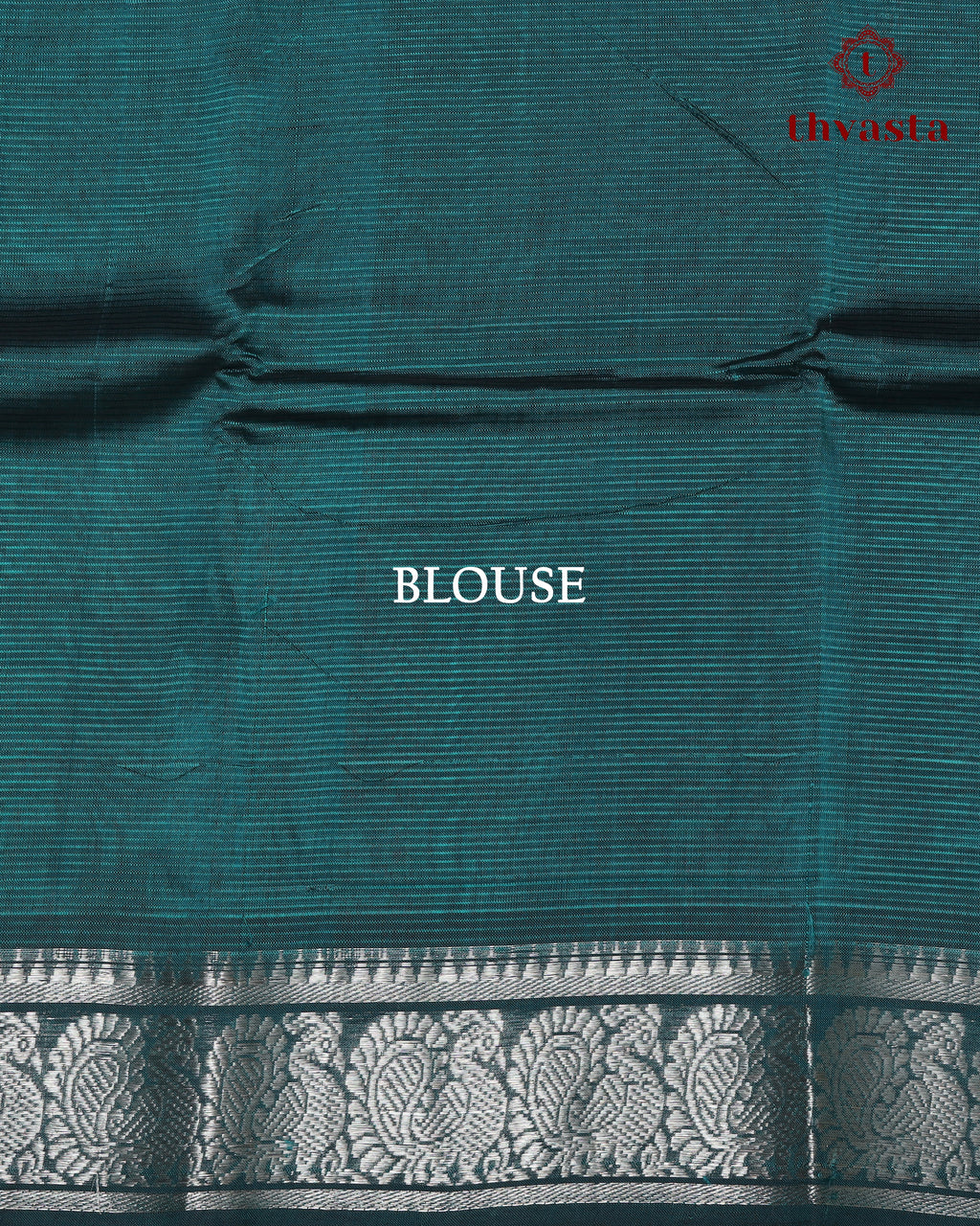 Mangalagiri Silk Cotton – Mayura Silver Edit – Peacock Green