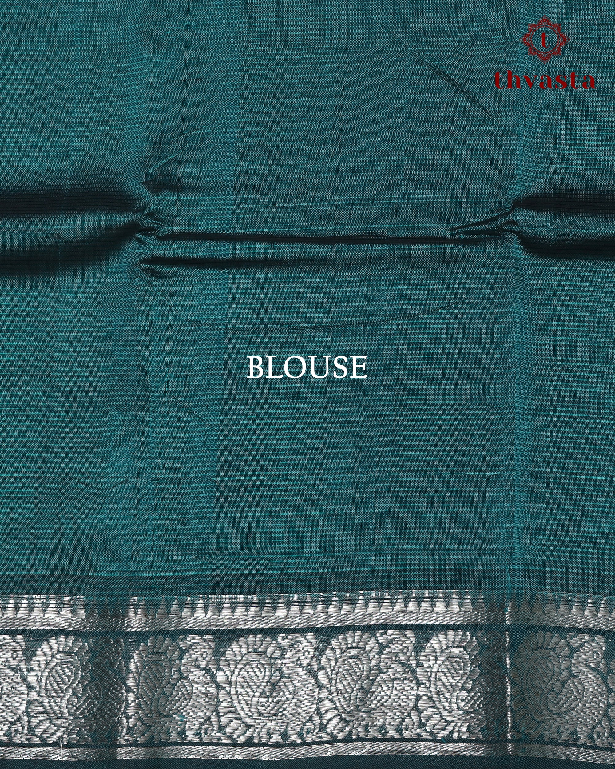 Mangalagiri Silk Cotton – Mayura Silver Edit – Peacock Green