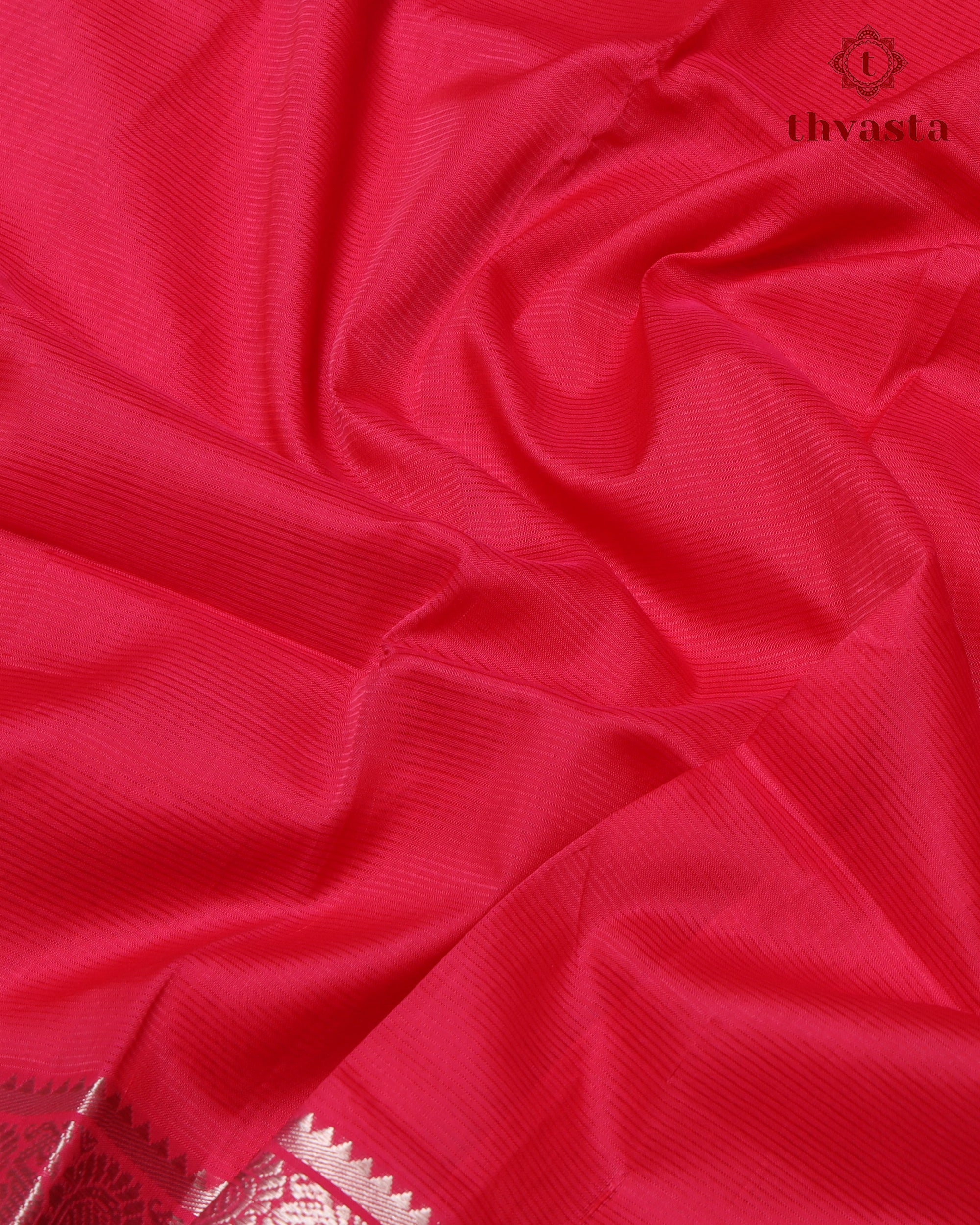 Mangalagiri Silk Cotton – Mayura Silver Edit – Hot Pink