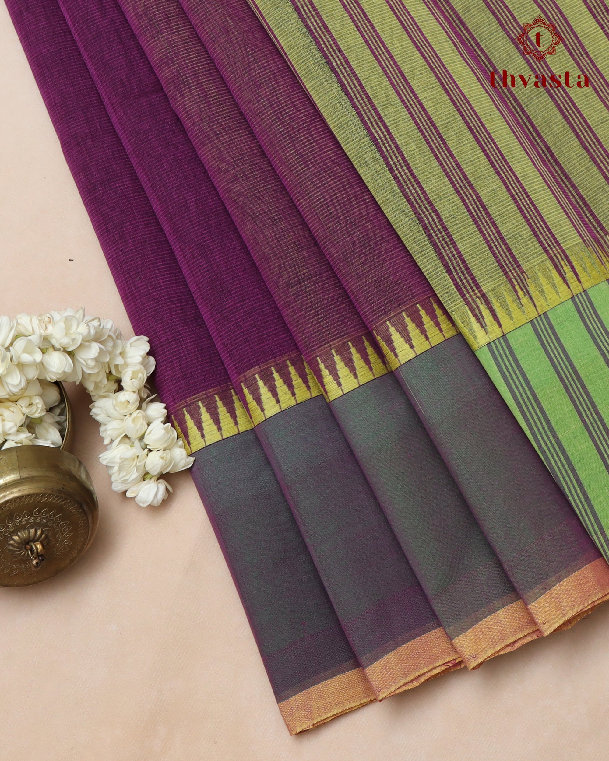 Mangalagiri Cotton – Gopuram Edit – Purple