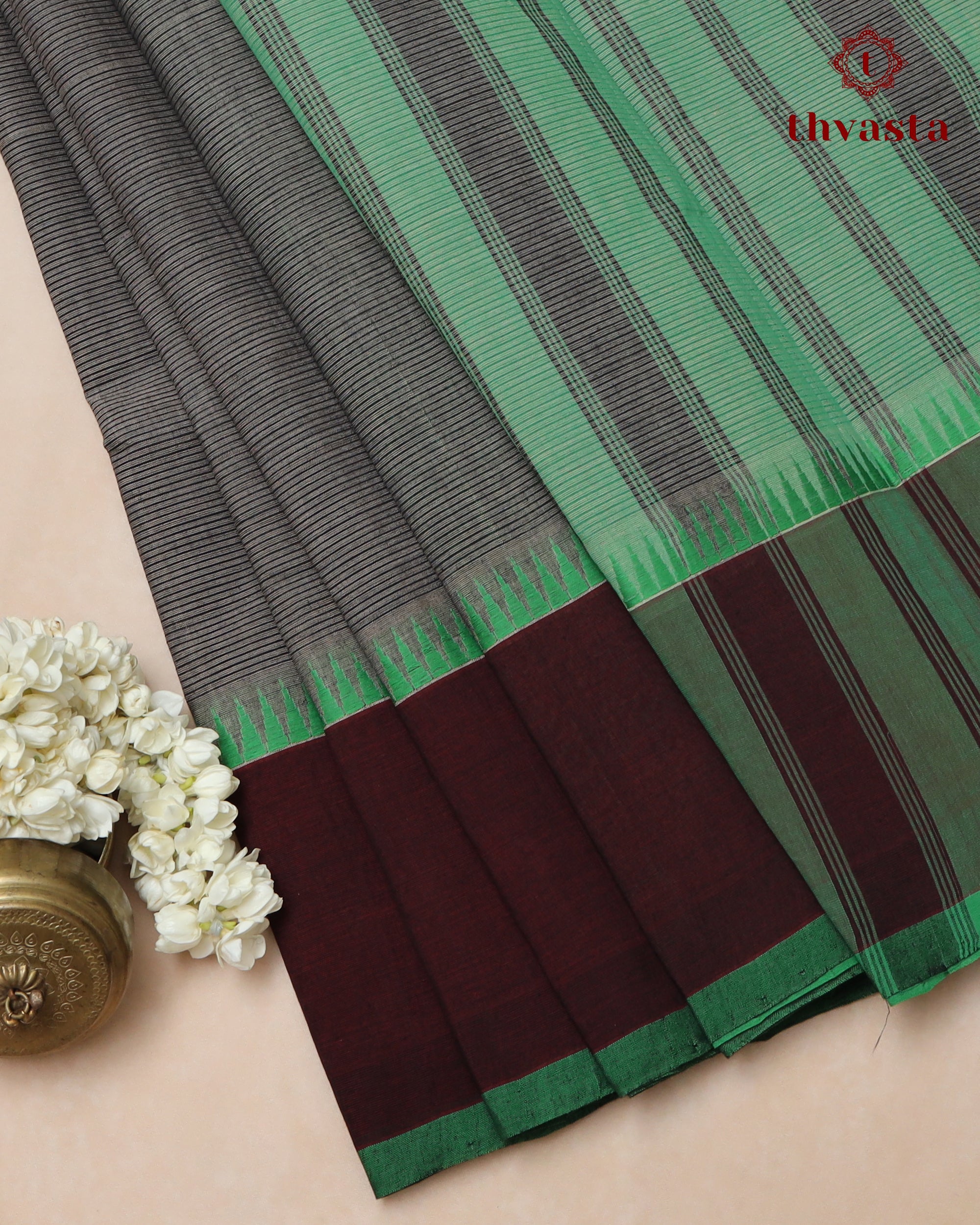 Mangalagiri Cotton – Gopuram Edit – Grey