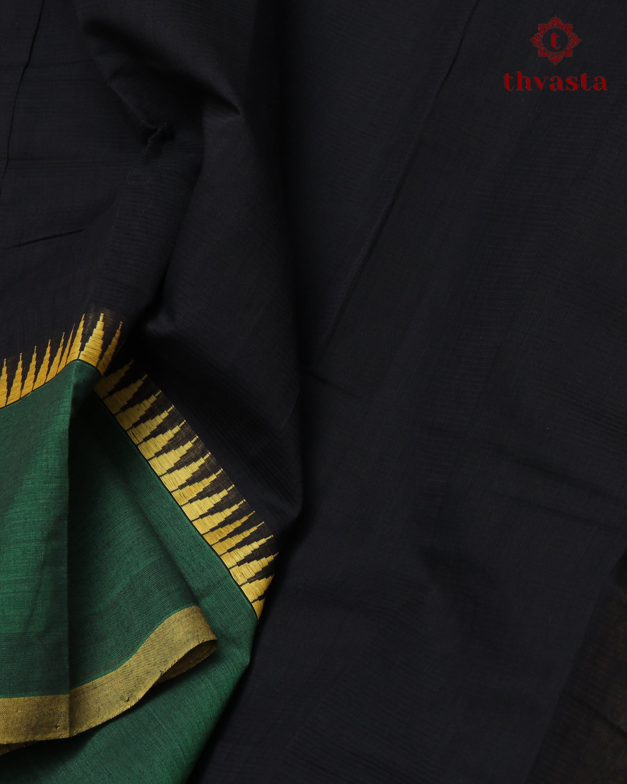 Mangalagiri Cotton – Gopuram Edit – Black