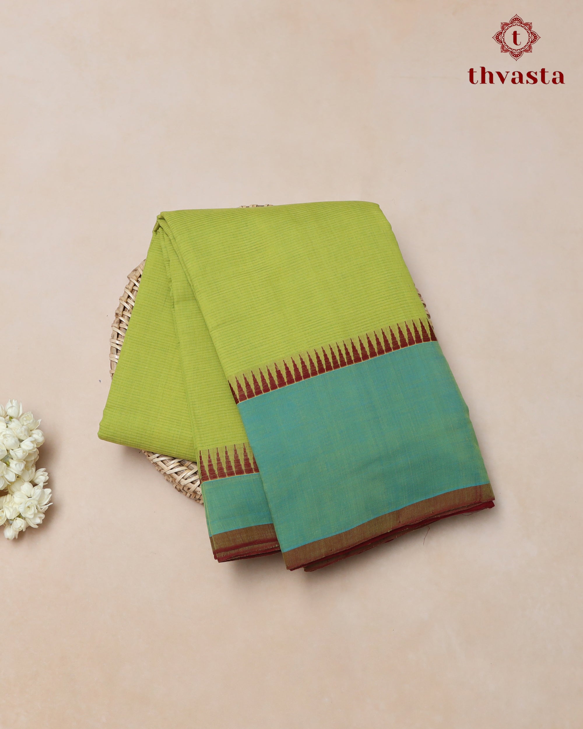 Mangalagiri Cotton – Gopuram Edit – Bright Green