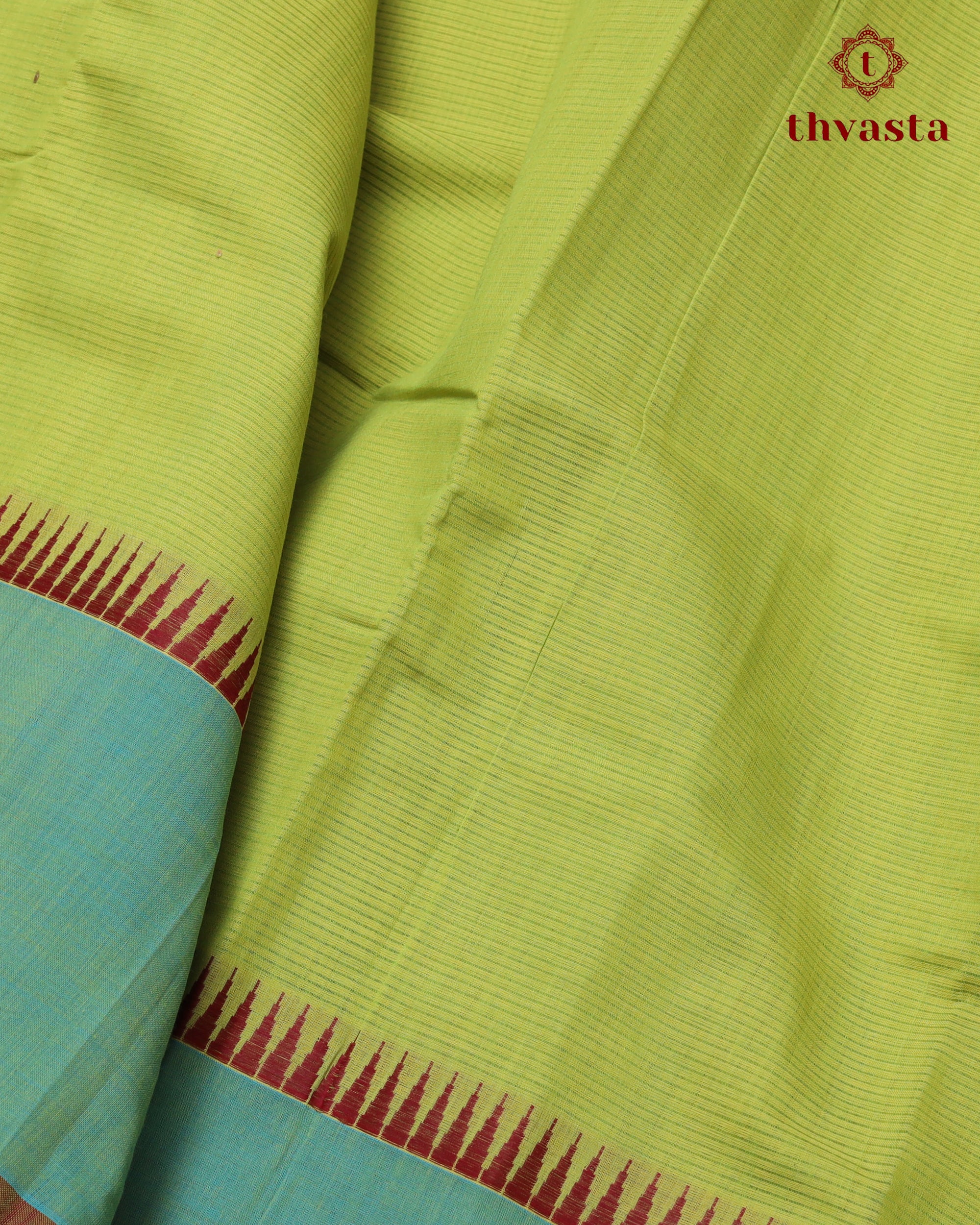 Mangalagiri Cotton – Gopuram Edit – Bright Green