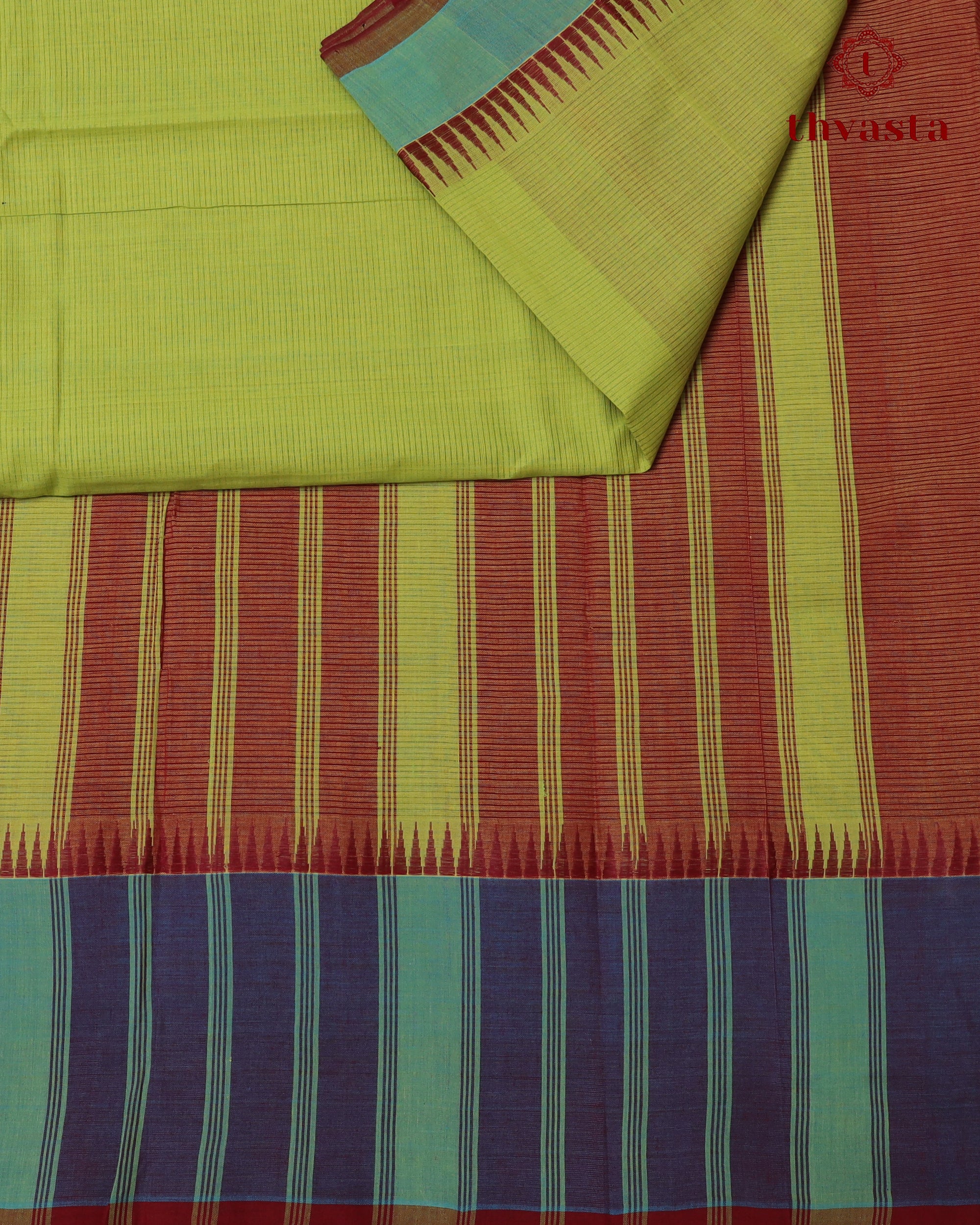 Mangalagiri Cotton – Gopuram Edit – Bright Green