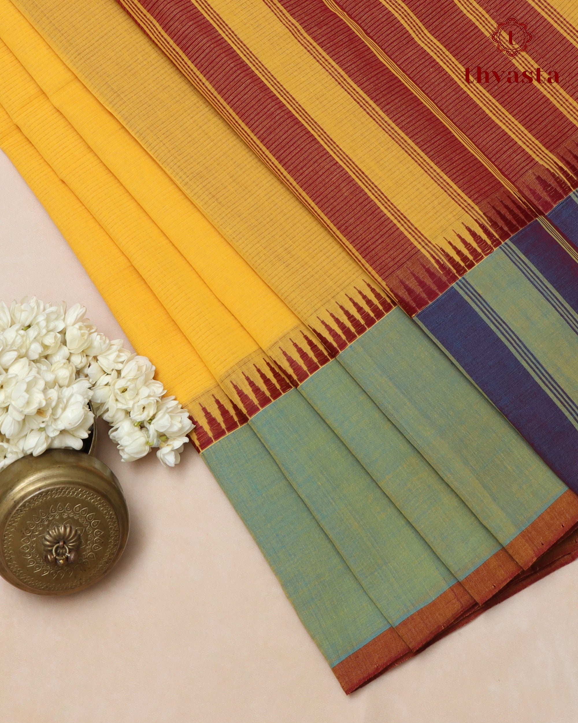 Mangalagiri Cotton – Gopuram Edit – Yellow