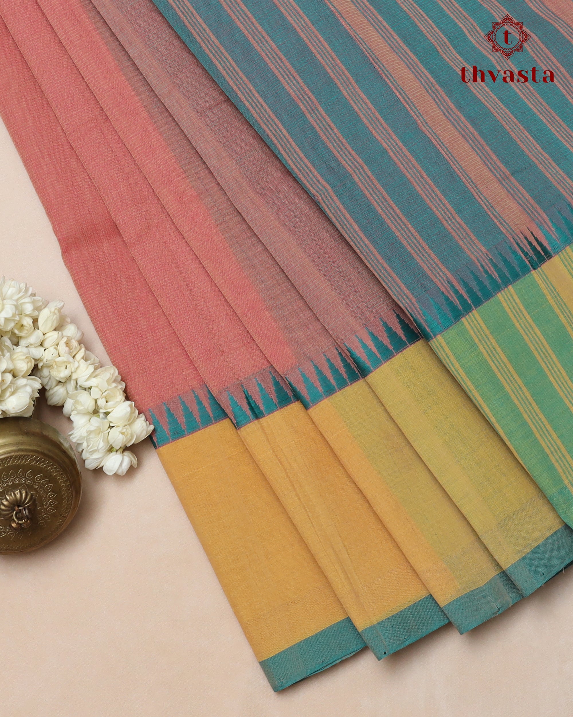 Mangalagiri Cotton – Gopuram Edit – Rust