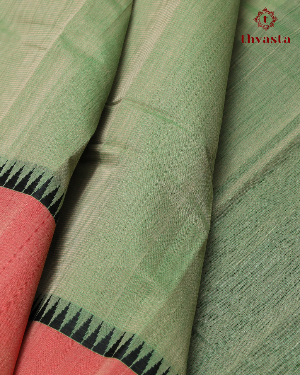 Mangalagiri Cotton – Gopuram Edit – Muted Green