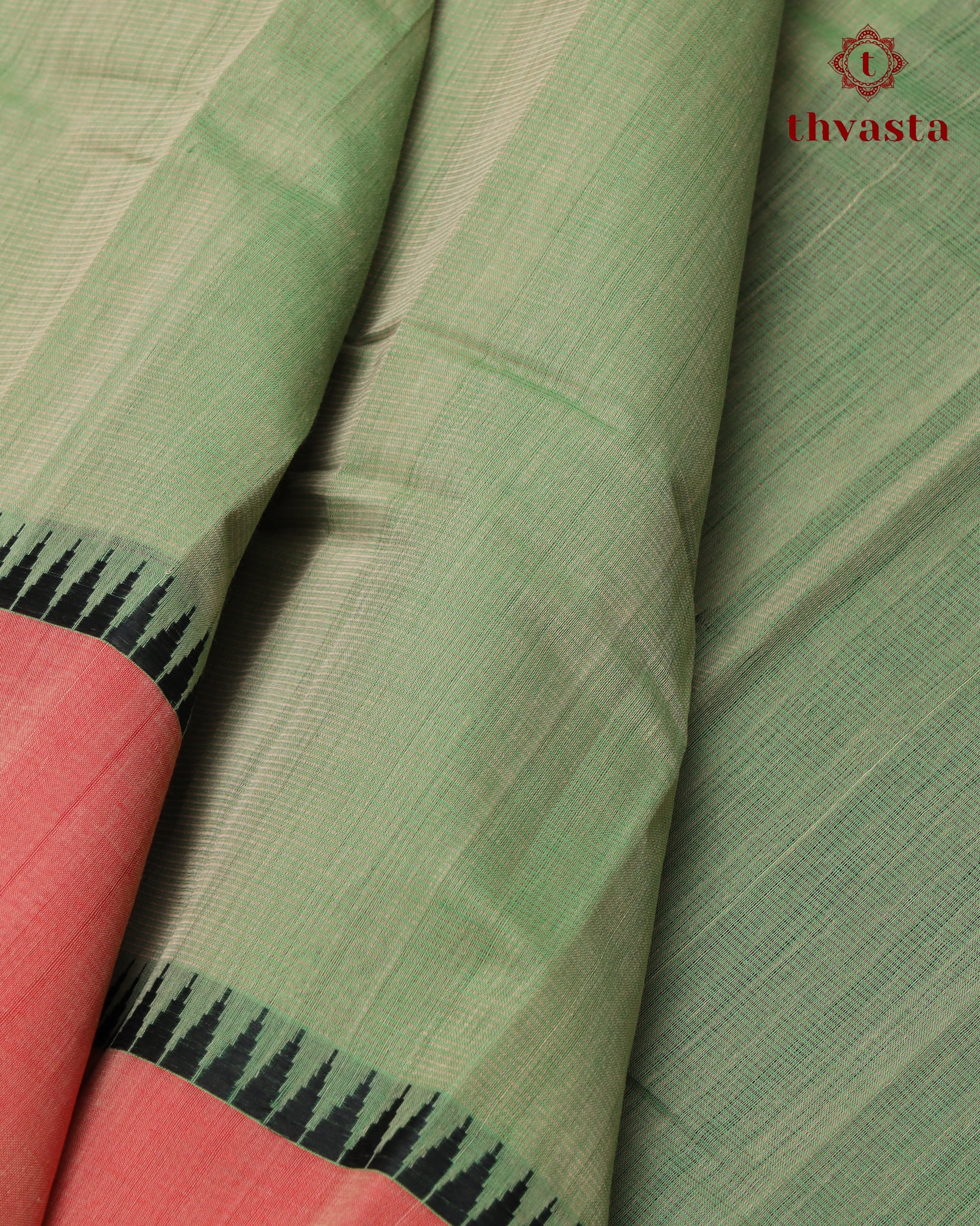 Mangalagiri Cotton – Gopuram Edit – Muted Green