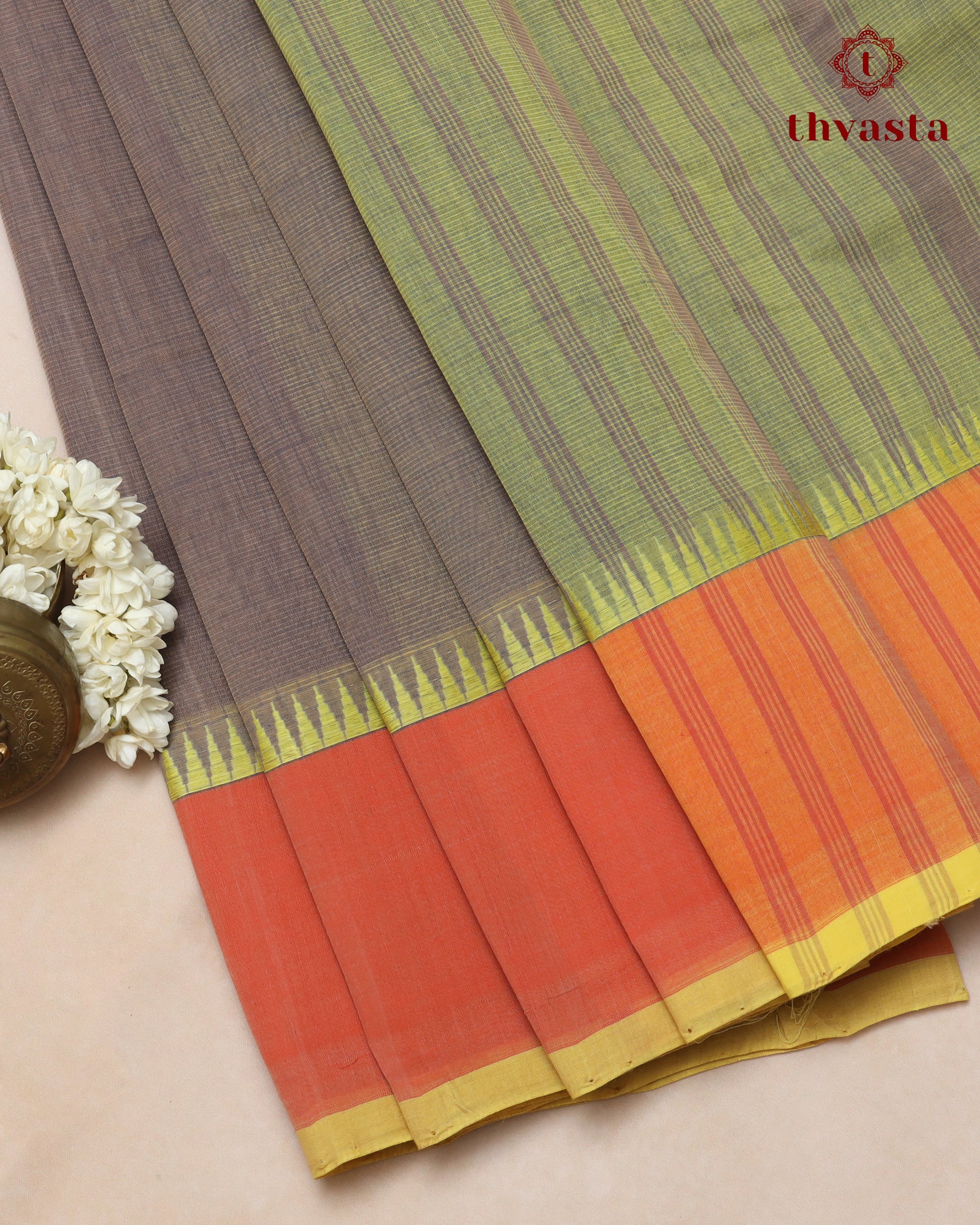 Mangalagiri Cotton – Gopuram Edit – Brown