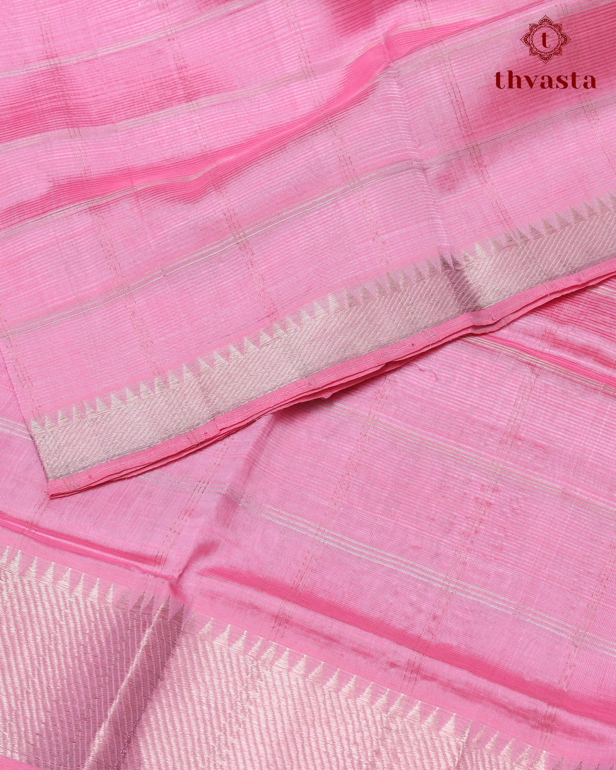 Mangalagiri Silk Cotton – Striped – Pink
