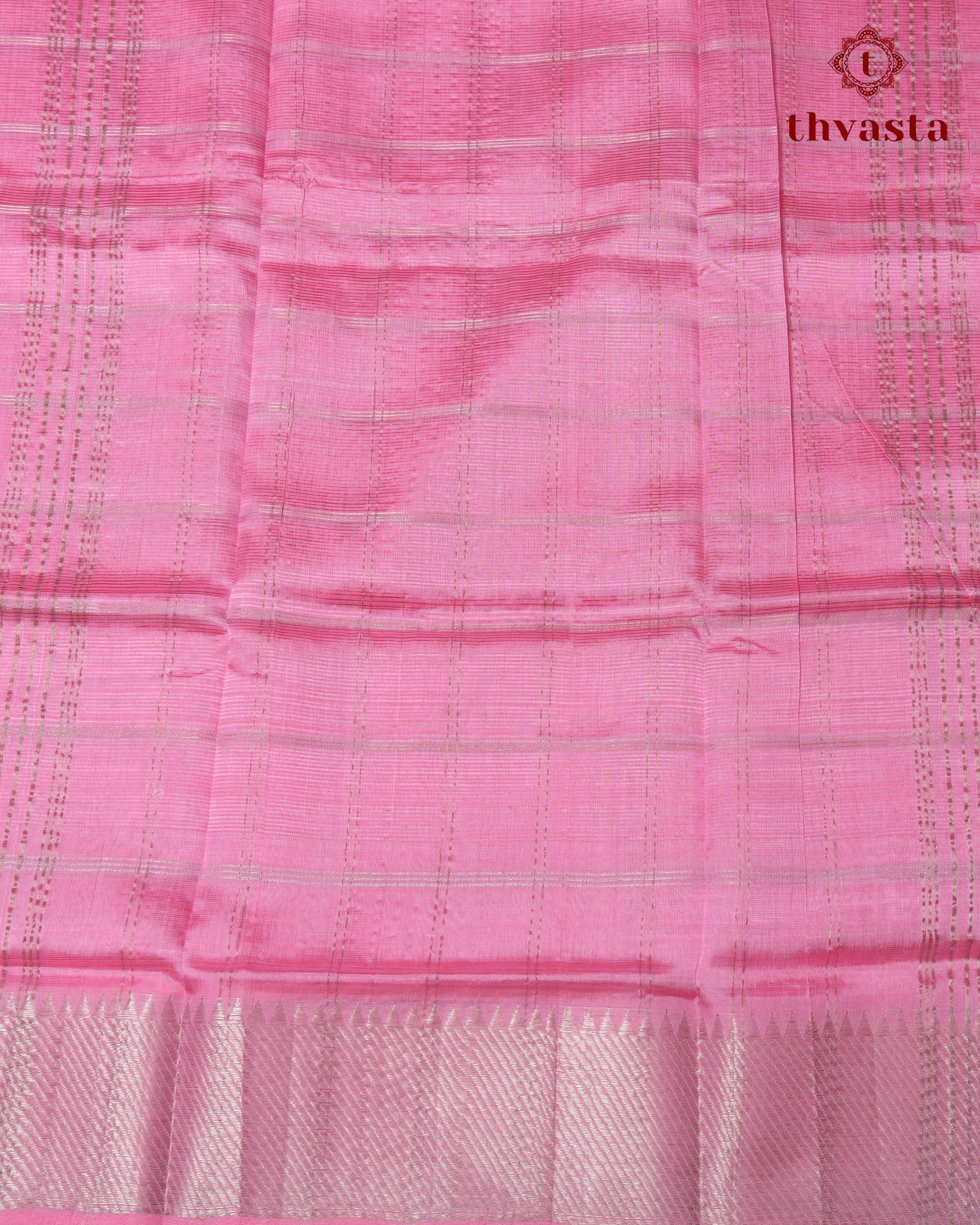 Mangalagiri Silk Cotton – Striped – Pink