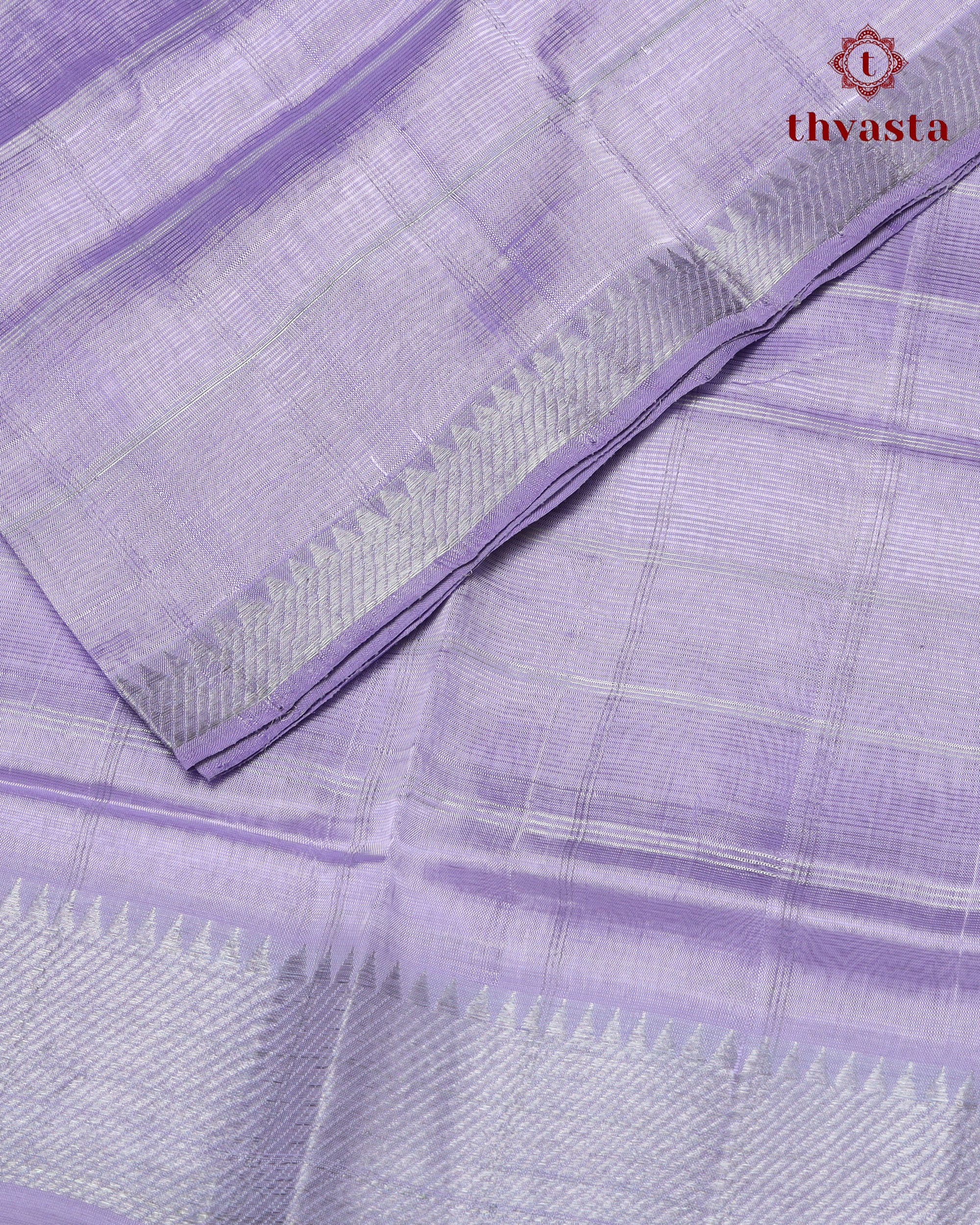 Mangalagiri Silk Cotton – Striped – Lavender