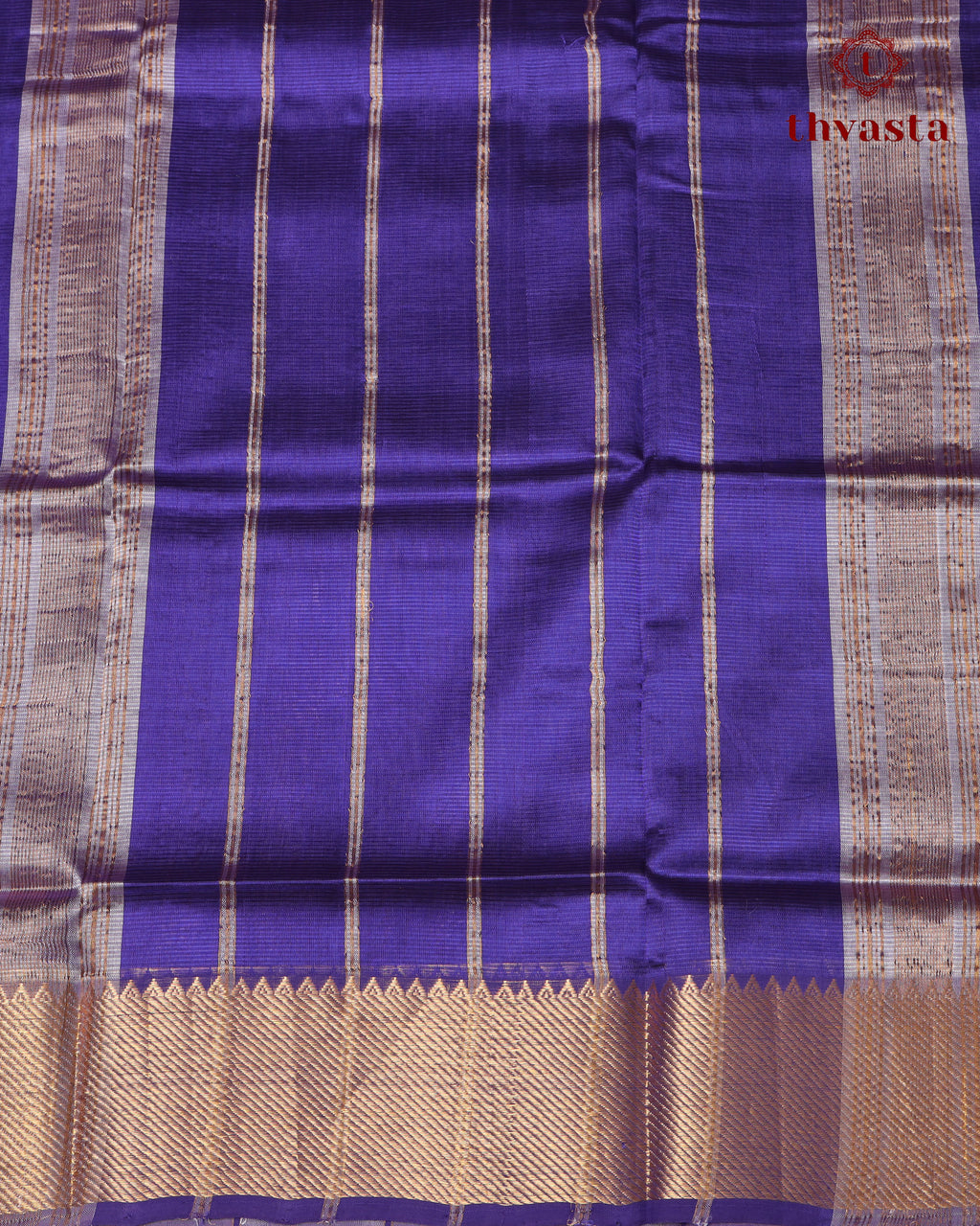 Mangalagiri Silk Cotton – Striped – Pink and Purple