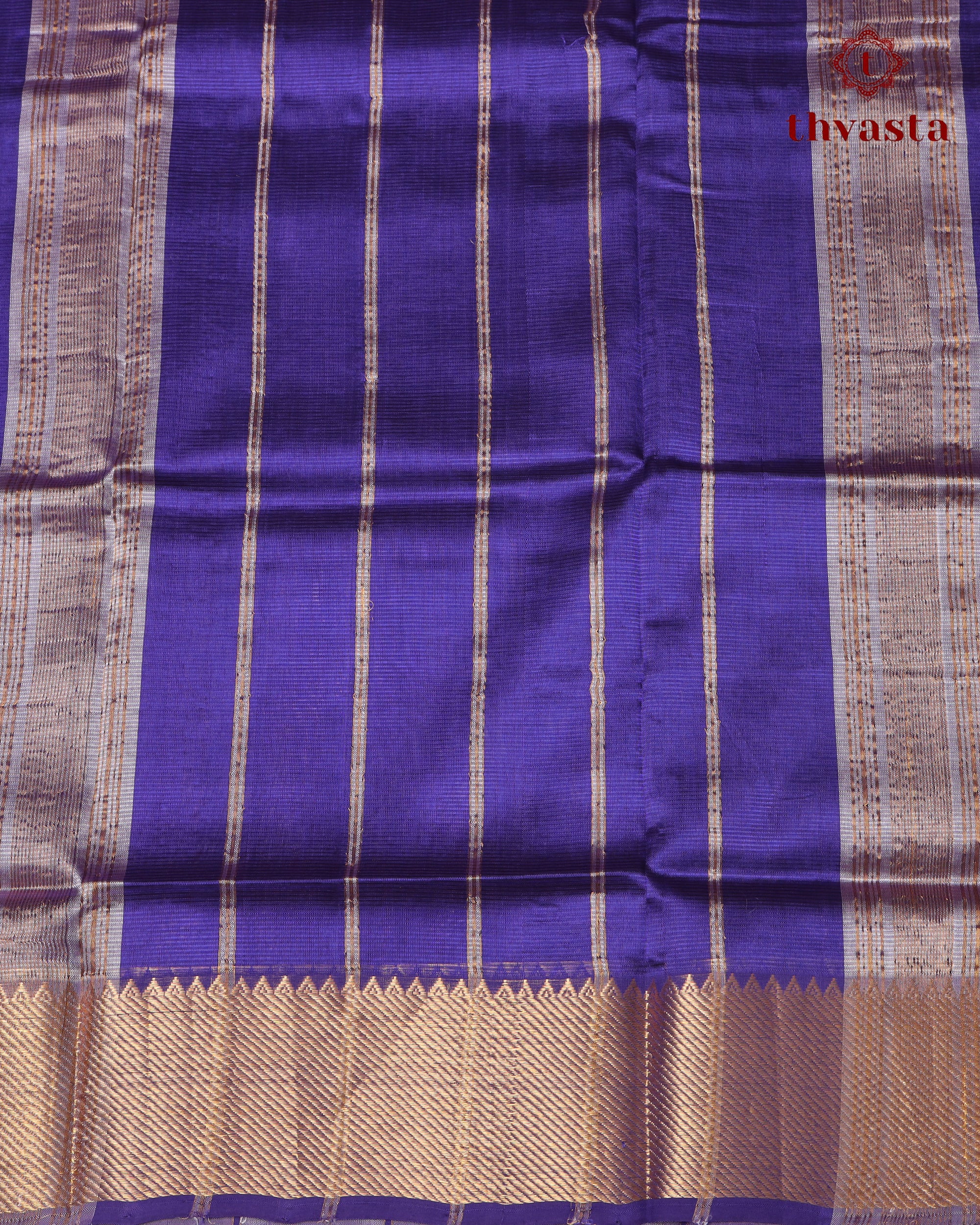 Mangalagiri Silk Cotton – Striped – Pink and Purple