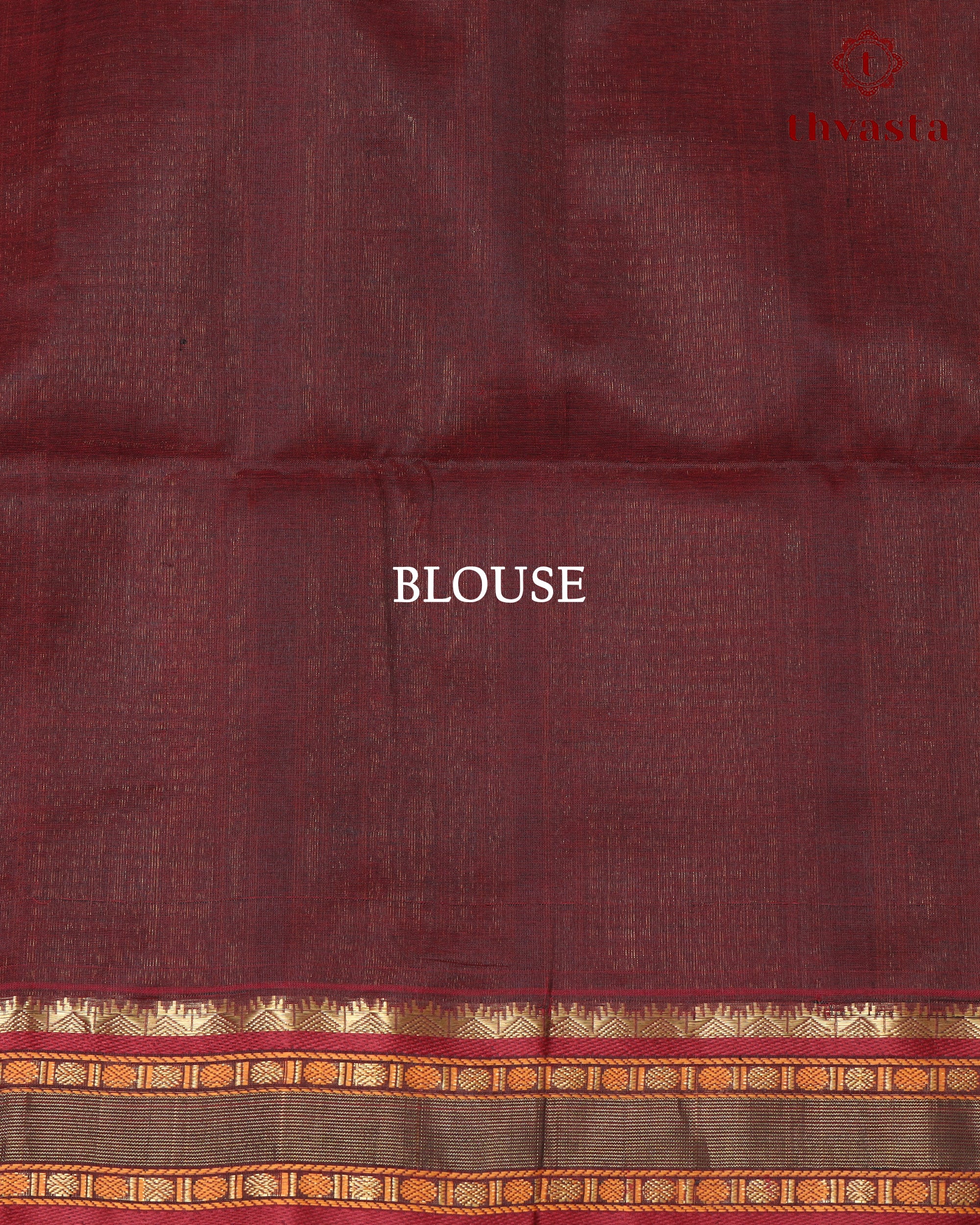 Silk cotton - Golden Sand and Maroon