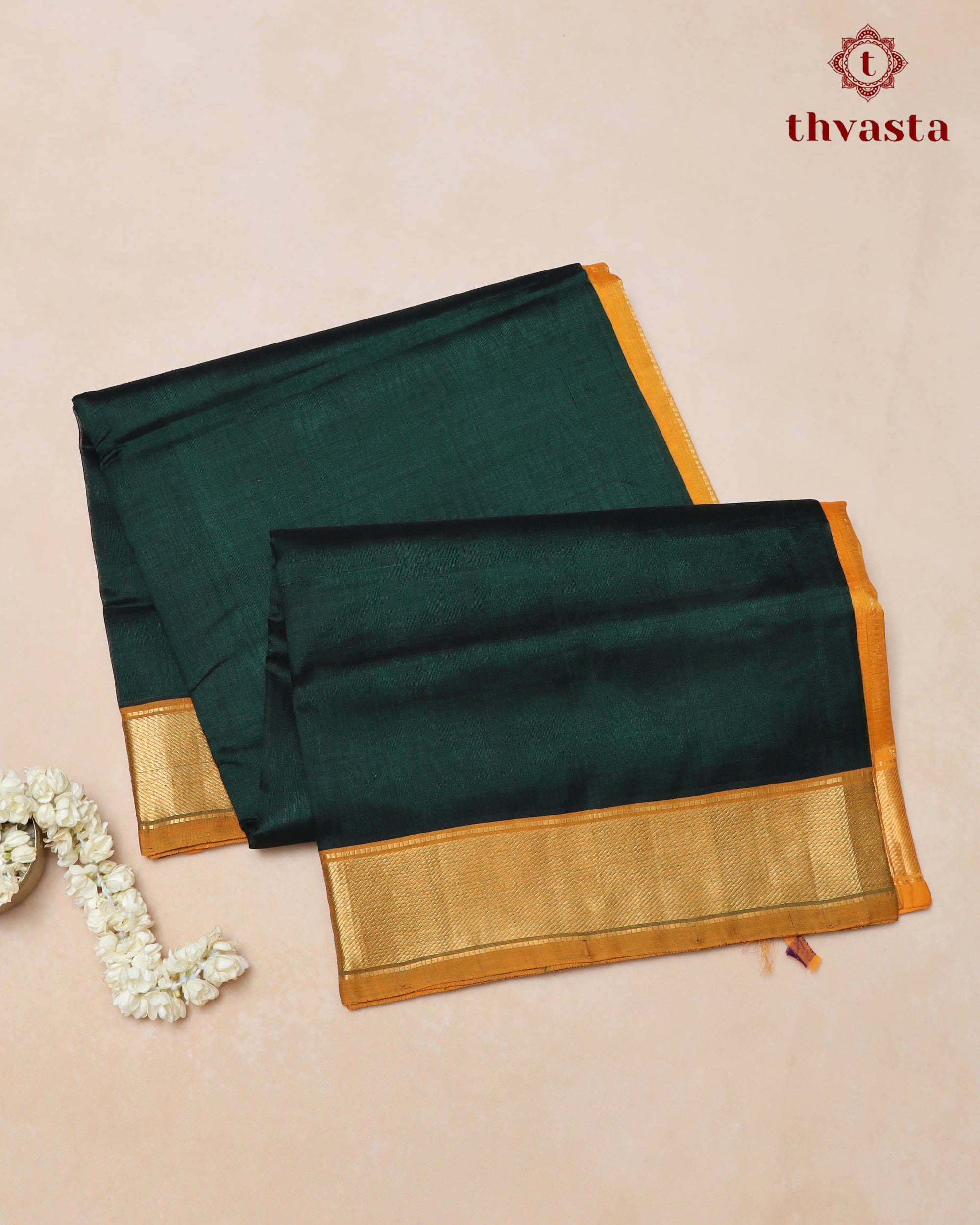 Silk cotton - Bottle Green