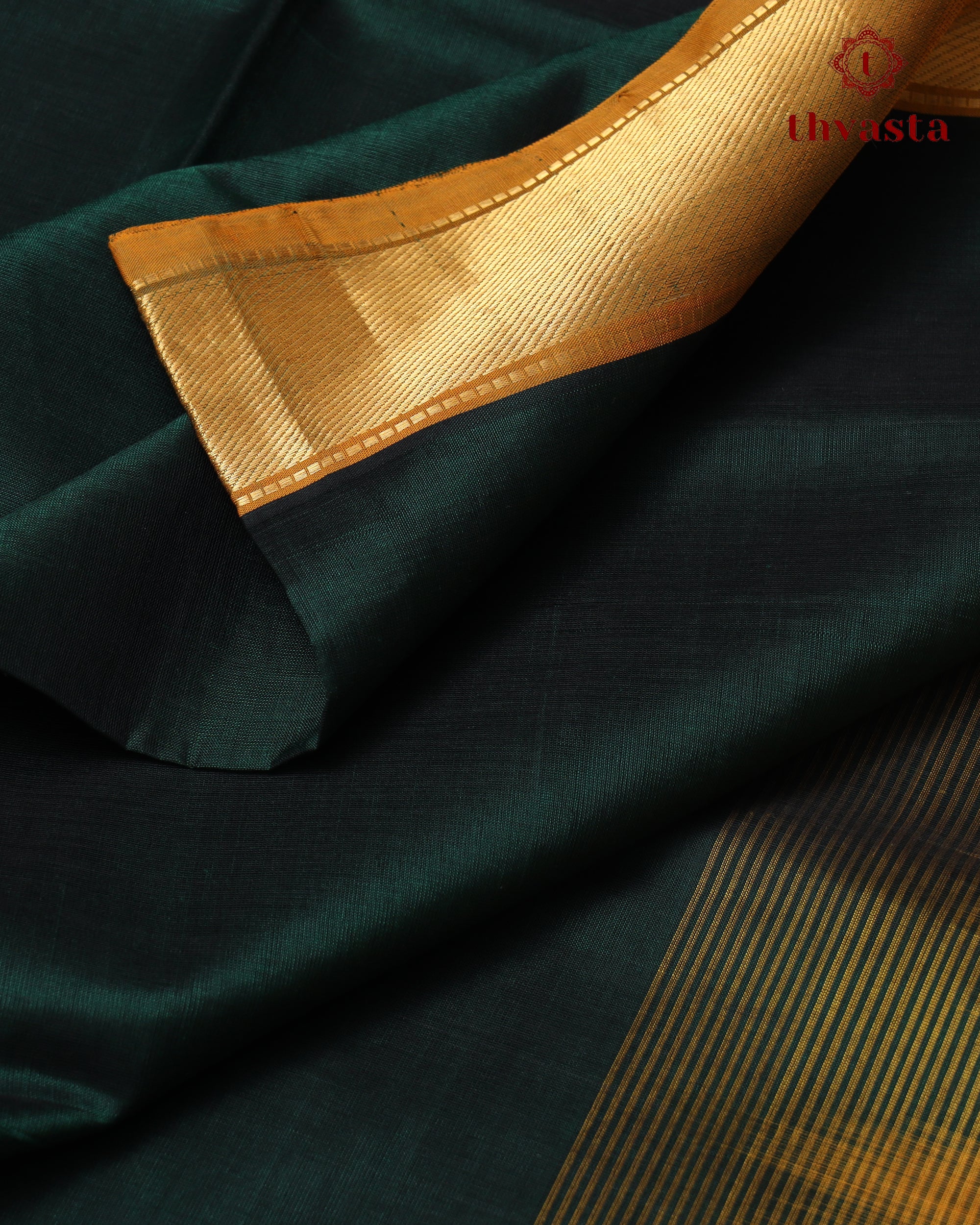 Silk cotton - Bottle Green