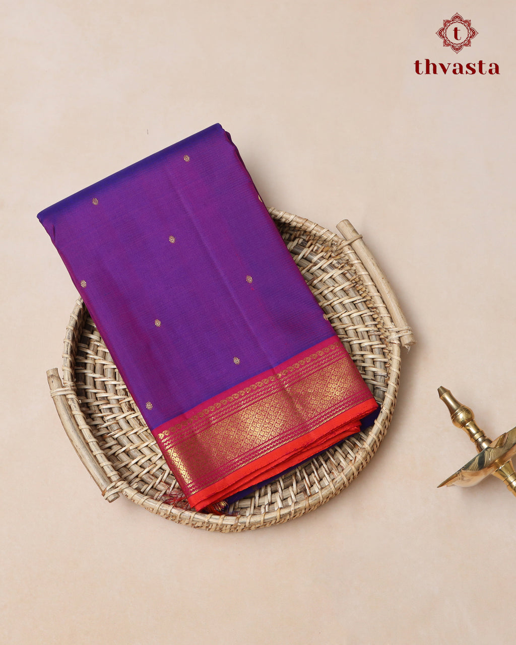 Pure Kanjivaram Silk – Gatti Border - Vadamalli