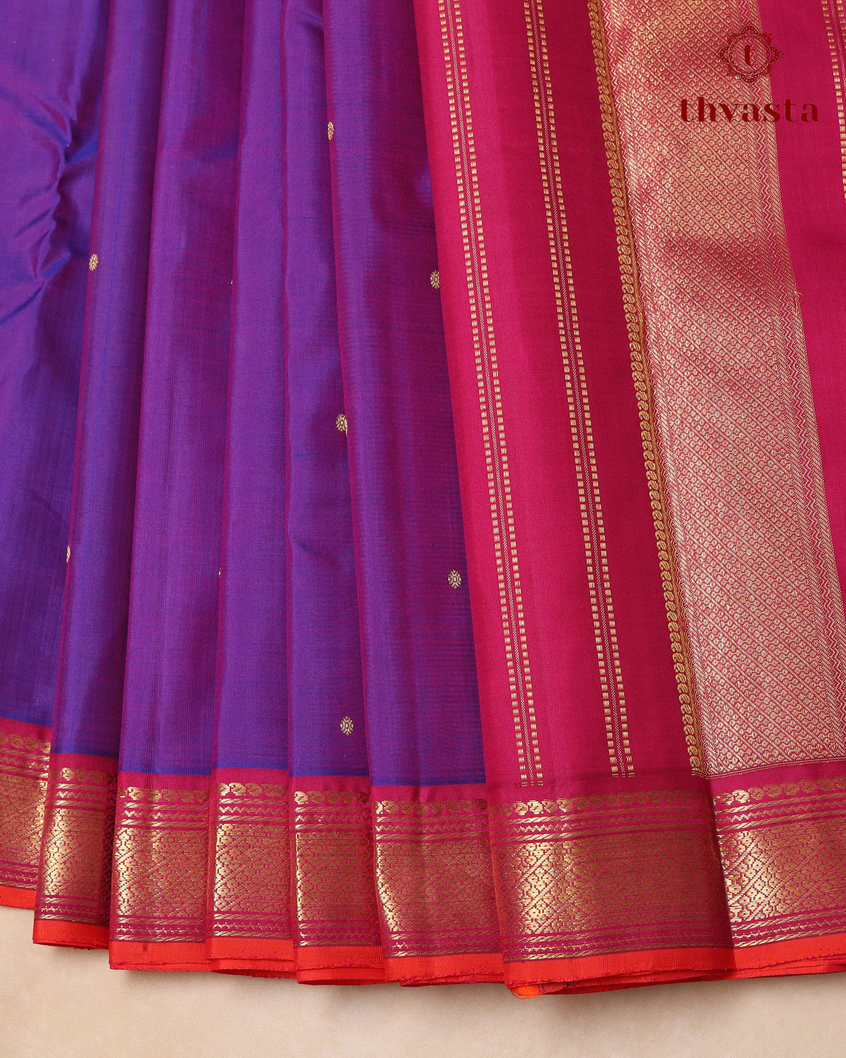 Pure Kanjivaram Silk – Gatti Border - Vadamalli