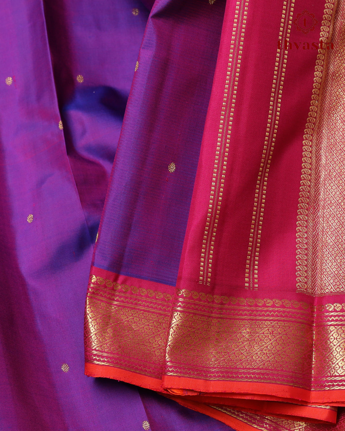 Pure Kanjivaram Silk – Gatti Border - Vadamalli