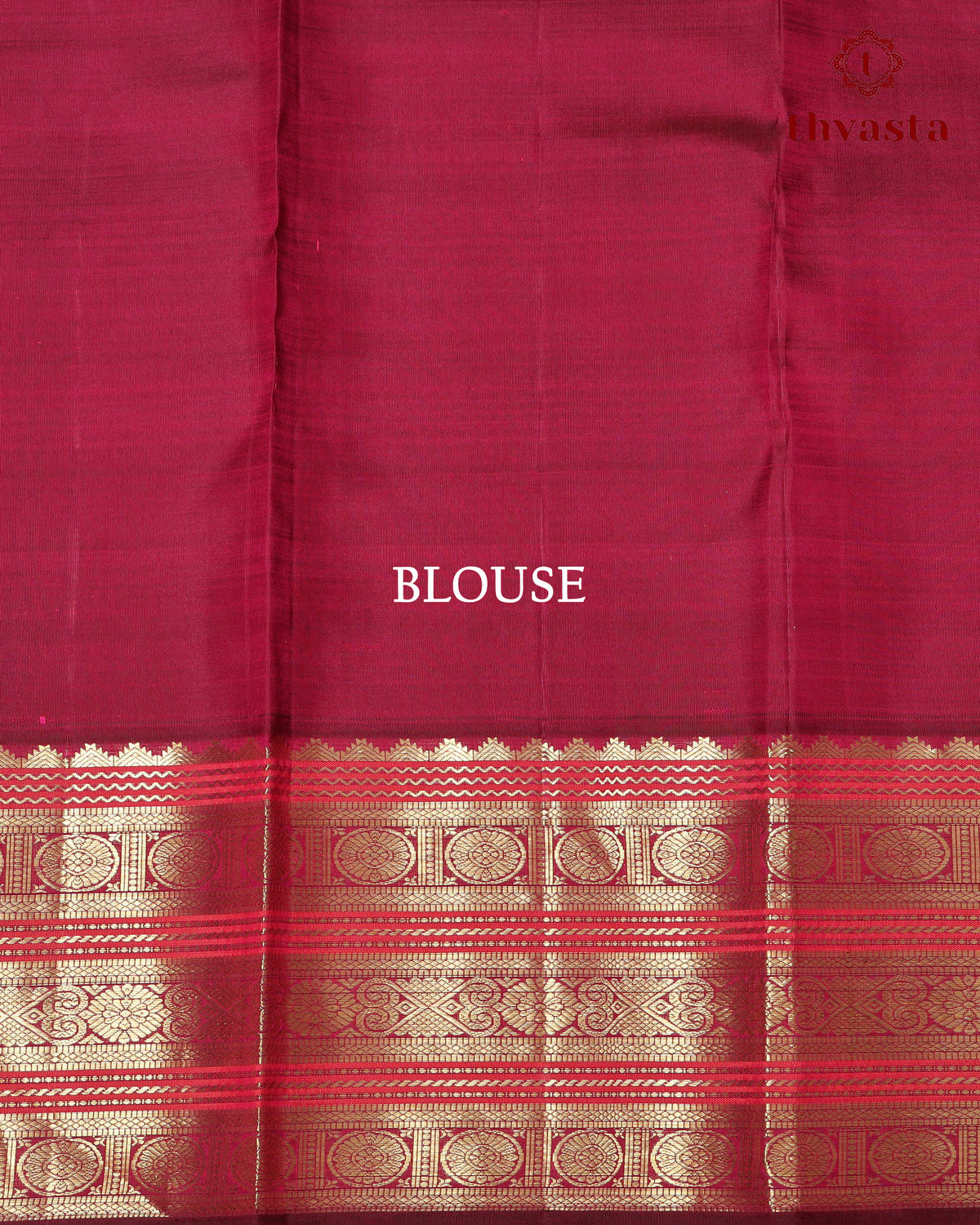 Pure Kanjivaram Silk – Blue and Burgundy