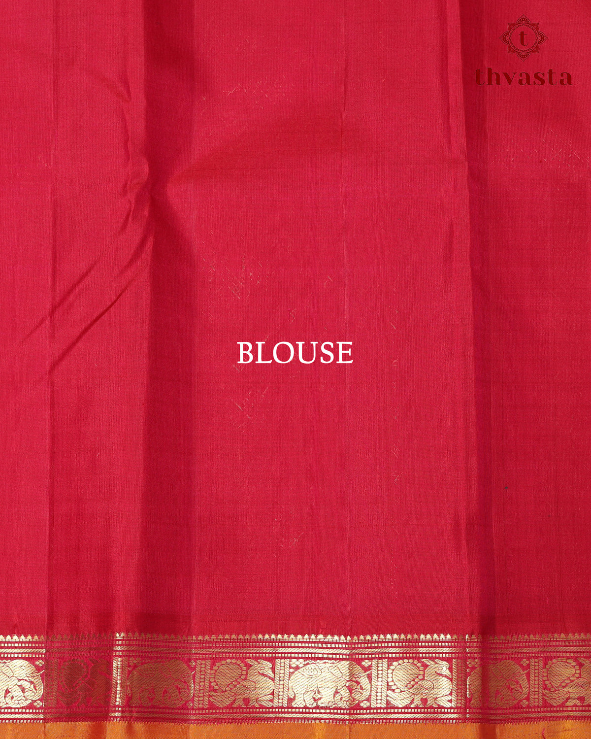 Pure Kanjivaram Silk – Vintage Rust Orange -02