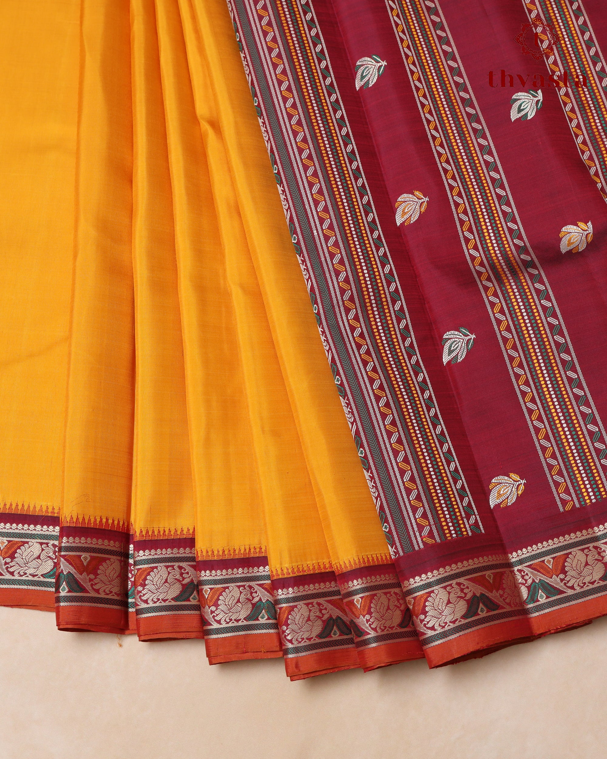 Pure Kanjivaram Silk - Yellow Pattupet
