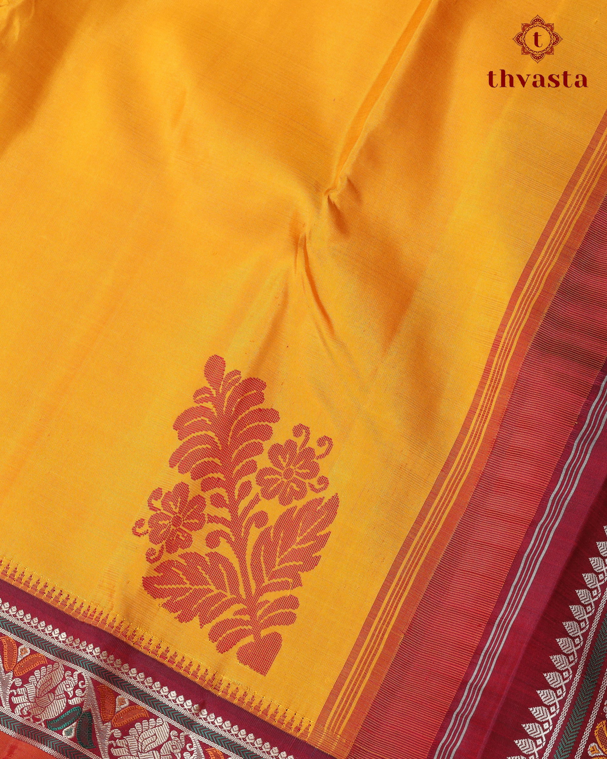 Pure Kanjivaram Silk - Yellow Pattupet